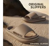 Hombres Tendencia Nuevas Zapatillas de Verano EVA Fondo Suave Nube Diapositivas Zapatos de Playa Ligeros Masculino Adecuado Interior y Exterior Pareja Baño Sandalia Antideslizante 40-41 marrón