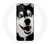 Coque pour Samsung Galaxy A03 Husky de Sibérie Yeux Bleus