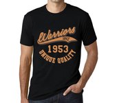 Camiseta vintage para hombre Camiseta gráfica Warriors Since 1953 Deep Black XS negro