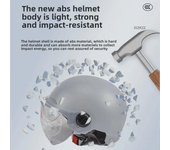 Casco de bicicleta eléctrica certificado para hombre y mujer: protección solar, conducción en moto, apto para todas las estaciones. champagne