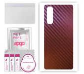 apgo skin sticker film foil vinyl for the BACK compatible with Oppo Find X2 Neo, scratch-resistant, easy to install - Carbon Chameleon CAKA5