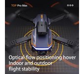 Drone 8K GPS HD Triple cámara posicionamiento de flujo óptico evitación de obstáculos fotografía HD plegable Quadcopter Drone 1B negro