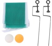 Juego de red y poste de tenis de mesa portátil para niños Regail, juego de pelotas de malla para tenis de mesa en miniatura