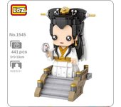 LOZ 1545 China antigua leyenda de la serpiente blanca monstruo ventilador puente 3D DIY Mini bloques de construcción juguete para niños regalo sin caja