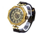Reloj Reloj Koji Shinohara 14472660 Marrón Oscuro [Hecho a mano JHA] Para Hombre