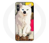 Coque pour Xiaomi Redmi Note 5 AI Dual Camera Turc de van chat blanc aux yeux bleu et jaune
