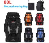 Mochila de viaje de 80 l, bolsa de acampada para hombre, bolsa grande para senderismo, mochila turística, impermeable, para deportes al aire libre, escalada, montañismo