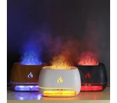 Difusor de aromas, mini humidificador ultrasónico USB, difusor de llama 3D, difusor de aceites esenciales, ambientador de aromaterapia para dormitorio.