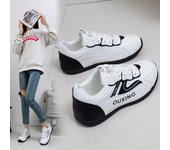 Zapatillas de deporte de moda para mujer, zapatos para correr antideslizantes con cordones para exteriores, ligeros, cómodos, informales, transpirables, zapatos deportivos para caminar para mujer 35