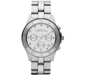 [MARC BY MARC JACOBS] Reloj unisex para mujer MARC BY MARC JACOBS MBM3100 Blade Chrono plateado con cristales de 12 puntas
