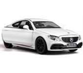 1:32 modelo de coche de aleación de fundición a presión, coche de juguete Benz C63 AMG, vehículos de tracción trasera, coche de juguete para niños pequeños, niños, niñas, regalo 15.1x5.9x4.5cm blanco