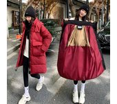 Chaqueta de invierno para mujer, abrigo largo acolchado grueso de algodón con capucha, parka, ropa cálida para mujer, chaqueta de invierno para mujer, prendas de vestir exteriores XS amarillo limón