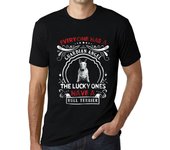 Camiseta vintage para hombre Camiseta gráfica Bull Terrier Dog Deep Black XS negro