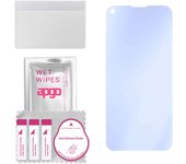 apgo Ultra-Clear 9H Hybrid protective glass compatible with LG K61, flexible nano glass, great replacement for tempered glass, scratch-resistant, full