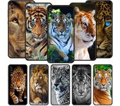 Funda de teléfono Tiger Lion Leopard para iPhone Samsung Galaxy Redmi Xiaomi Oppo OnePlus Note SA 7 8 9 10 11 12 13 14 20 21 22 23 53 54 Pro Max Plus Ultra iPhone 6 or 6S