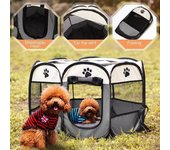 Tienda de campaña portátil y plegable para gatos, casa para gatos, tienda de campaña portátil y plegable para viajes al aire libre, jaula para gatos y perros, fácil manejo, vallas grandes para gatos y perros