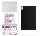 apgo Protective Skin Sticker for the back compatible with Huawei MatePad 2022 WiFi, Wrap Film, Foil, Vinyl - Pattern Carbon Black