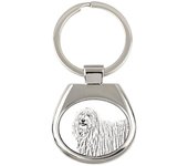 Puli, Hungarian Water Dog - keychain with a dog, keychain with a print, personalized pendant from the Art-Dog brand plata