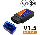 Escáner OBD2 ELM327, Detector de diagnóstico de coche, herramienta de lectura de código V1.5, WIFI, Bluetooth, OBD 2 para IOS y Android, herramientas de reparación de escaneo automático