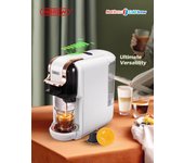 HiBREW Cafetera de Cápsulas Múltiples, Fría/Caliente Dolce Gusto Leche Nespresso Cápsula ESE Pod Café Molido Cafetería 19Bar 5 en 1