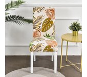 Fundas elásticas para sillas con estampado De hojas, LICRA para bodas, comedores, oficinas, banquetes, fundas para sillas universal size