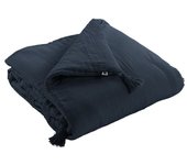 Edredon ou Bout de lit  Gaïa  toutes dimensions  Gaze de Coton  - Gaïa Minuit - 150 x 150 cm