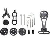 Soporte para computadora de bicicleta de aleación de aluminio, integrado en el manillar de la bicicleta de carretera para la serie Garmin