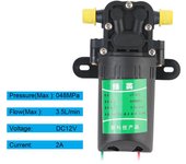 Bomba de agua eléctrica agrícola DC12V 3,5 l/min Pulverizador de agua duradero para lavado de autos Accesorios para pulverizador de diafragma de alta presión