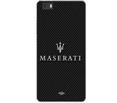 Coque Maniacase pour Huawei P8 Lite maserati blanc fond carbonne