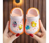 Sandalias de verano para niños y niñas, zapatillas planas de dibujos animados para bebés, calzado para jardín, 2024 29 azul