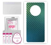 apgo Protective Skin Sticker for the back compatible with Huawei Mate 40E Pro, Wrap Film, Foil, Vinyl - Pattern Carbon Chameleon CAKA1
