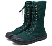 Botas altas de moda para hombre 2024, nuevas botas Martin de caña alta para exteriores, montañismo en la jungla, botas de una pieza para hombre, botas de moto 7 verde