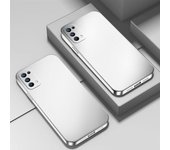 Elegante funda para teléfono galvanizada en plata para Oppo Reno 10, Reno 9, K11X, Find X6: diseño delgado y elegante. A58-5G