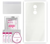 apgo MATTE Protective Skin Sticker for the back compatible with Lenovo K6, Wrap Film, Hydrogel Film, Flexible, Soft TPU with positioning layer easy in