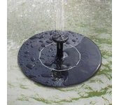 Fuente solar de 1,2 W sin batería, bomba para baño de pájaros, fuentes solares para baño de pájaros, jardín, estanque, piscina al aire libre