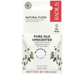 RADIUS, hilo dental natural, pura seda, sin perfume, 30 m (33 yardas)