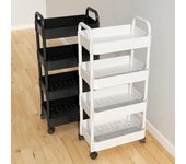 Estante con ruedas de varias capas para cocina, suelo, dormitorio, para aperitivos de bebés, móvil, para baño, almacenamiento en el baño