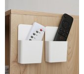 Organizador de pared para almacenamiento, soporte para control remoto de aire acondicionado blanco
