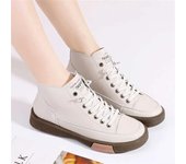 Botas de mujer cómodas con cordones y sin tacón para caminar, zapatos, botas, zapatillas de deporte para mujer, proveedores, colección de precios retro 35
