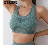 Sujetador deportivo para mujer, sujetador push up para fitness, yoga, ropa interior, tops deportivos para mujer, chaleco transpirable para correr, ropa de gimnasio S rojo