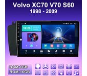 Radio de coche Android 2 DIN para Volvo XC70 V70 S60 1998-2009 Reproductor multimedia Unidad principal Navegación GPS estéreo WIFI 1+16 GB 1+16GB