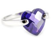 Anillo de Plata 'Love' con Amatista 52