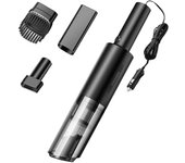 Aspirador portátil para coche, aspiradora de mano con cable de 6000Pa, miniaspiradoras de alta potencia para el hogar y el coche corded negro