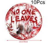 Decoraciones de fiesta de miedo de Halloween Manteles con huellas de manos ensangrentadas Juegos de vajilla para fiestas Platos de papel