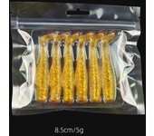 1 pack Silicone Artificial Bait Set 6/8.5cm Soft Lure Silicone Bait  Fishing Tackle 6cm-style 3