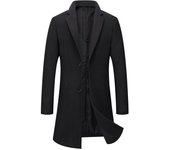 Abrigo de lana para hombre, versión coreana nueva de otoño e invierno, abrigo de lana de algodón sin planchar, abrigo delgado para hombre 170
