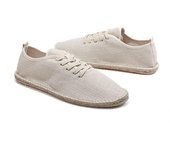 Zapatos planos informales transpirables de lino de verano a la moda, alpargatas para hombre, mocasines de lona a la moda para hombre, calzado informal de pescador para conducir 35 beige