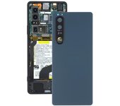 Tapa trasera de batería original con lente de cámara para Sony Xperia 1 III negro