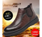 Botas Chelsea Martin para hombre 2024: Zapatos casuales de cuero de caña alta de moda 43