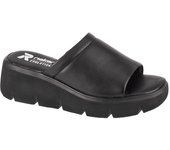 RIEKER Chanclas, Chanclas negras para mujer 38